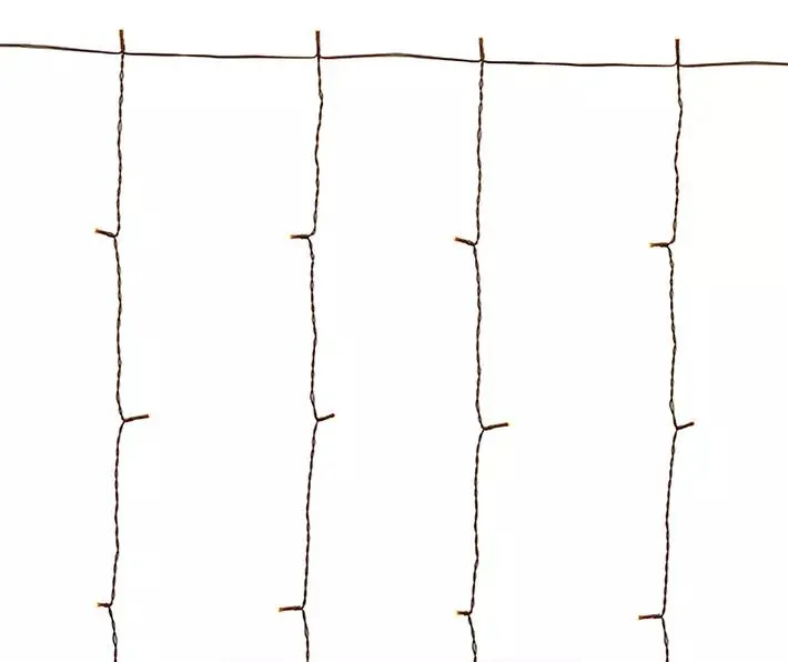 Warm White LED Micro Curtain Light Set, (8' x 7')