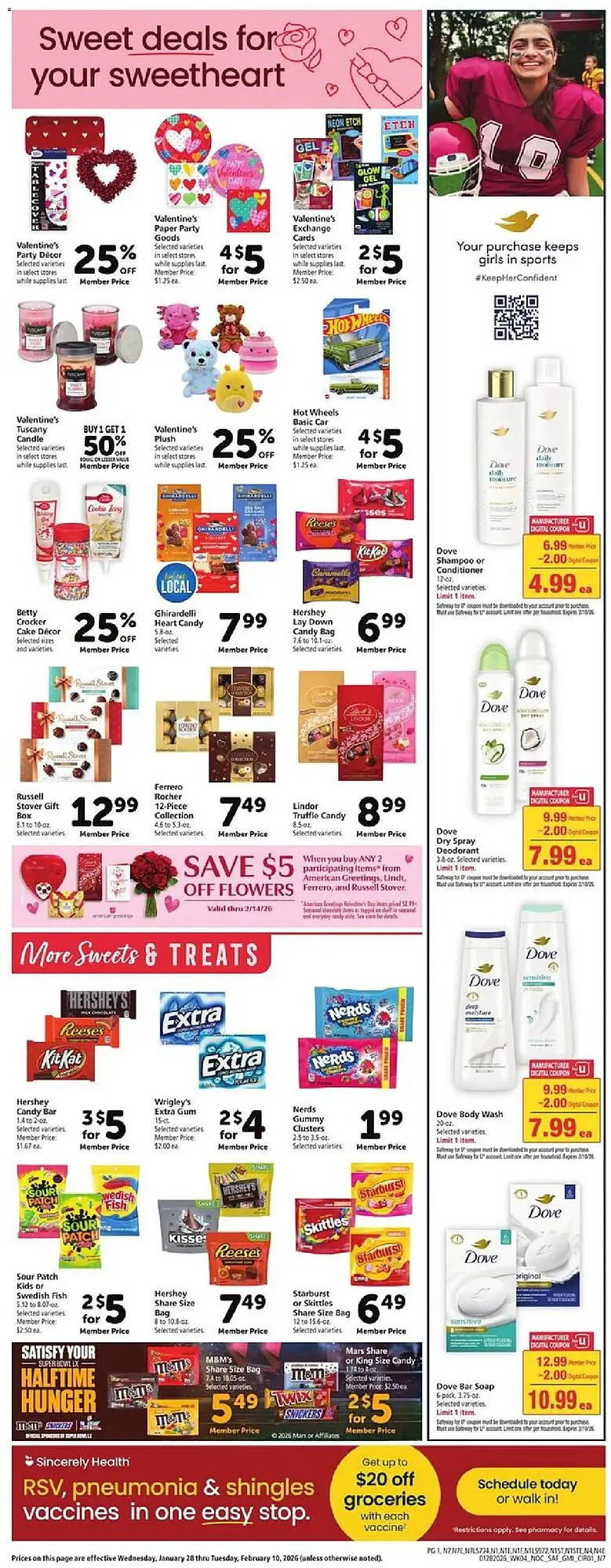 Weekly promotion Safeway weekly ad spanning from January 28 to February 4 2026 - Page 7 for Catalogue 365
