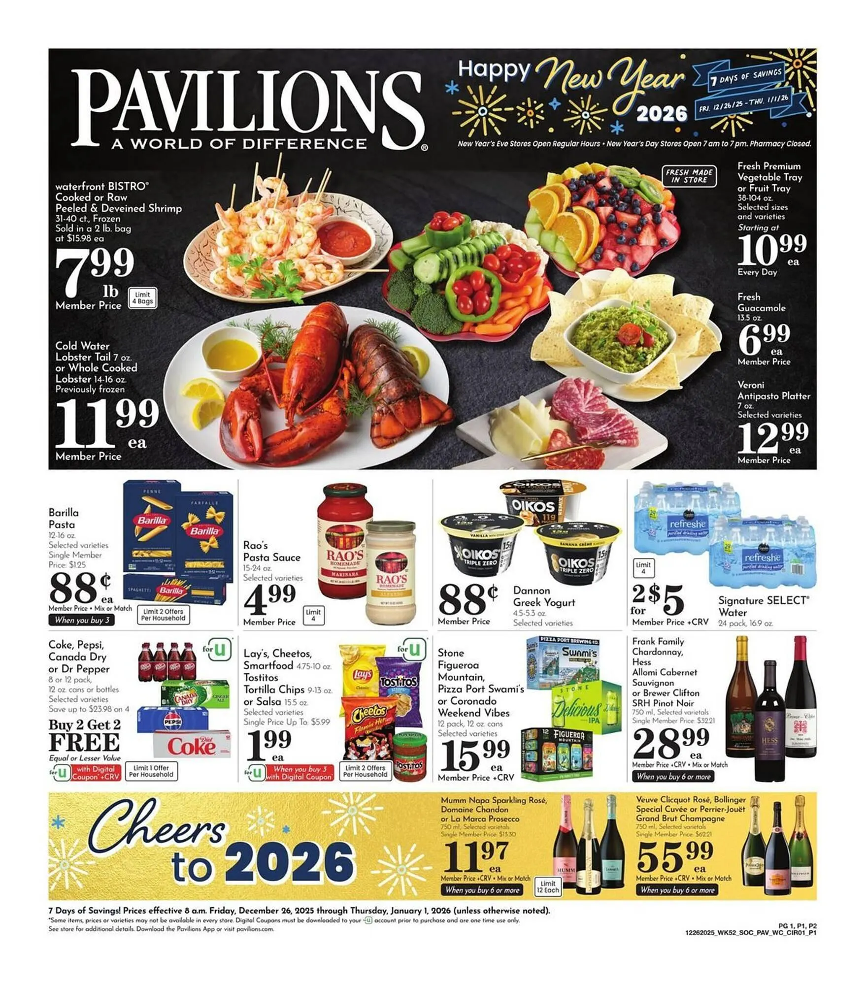 Weekly ad Pavilions weekly ad from December 26 to January 1 2026 - Page 1