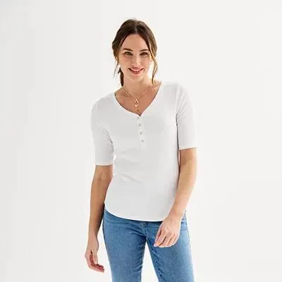 Women's Sonoma Goods For Life® Slim-Fit Henley