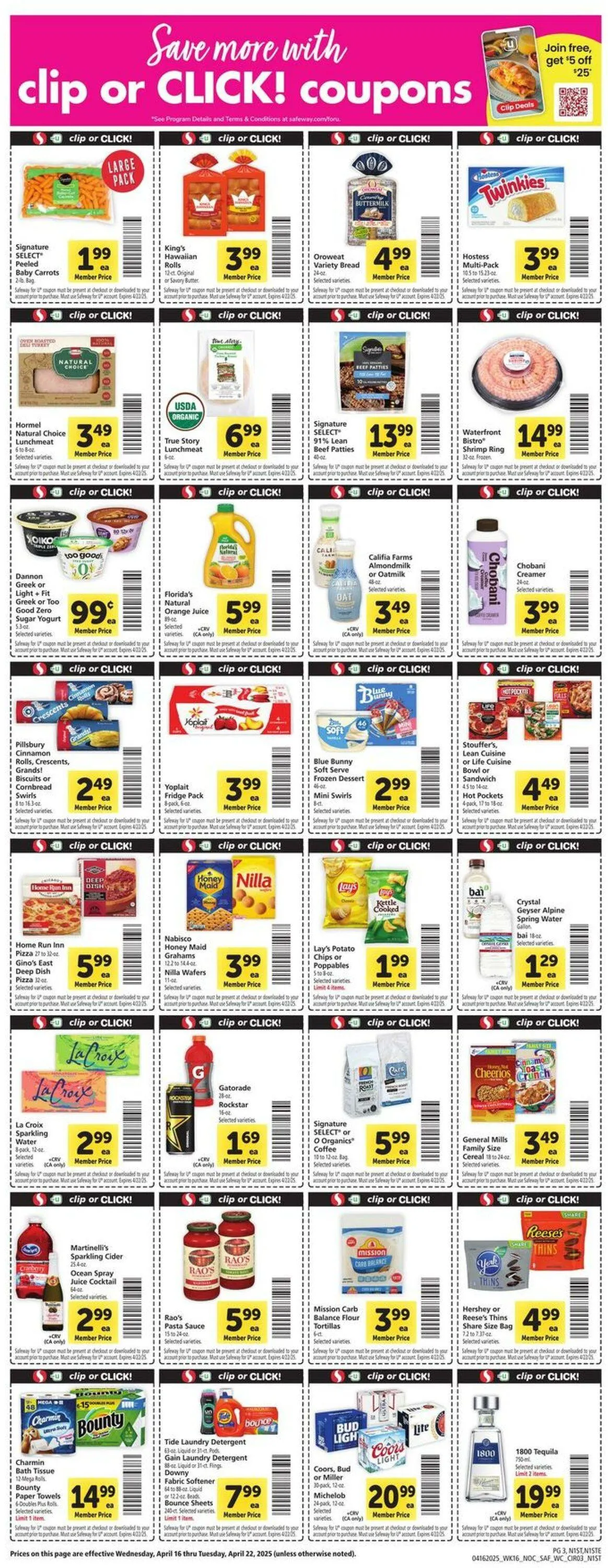 Weekly ad Safeway Current weekly ad from April 16 to April 22 2025 - Page 5