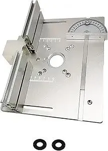 Router Table Insert Plate,Aluminum Router Insert Plate Small Router Base Plate Woodworking Router Flip Plate with Pre-Drilled Holes for Trimming Machine