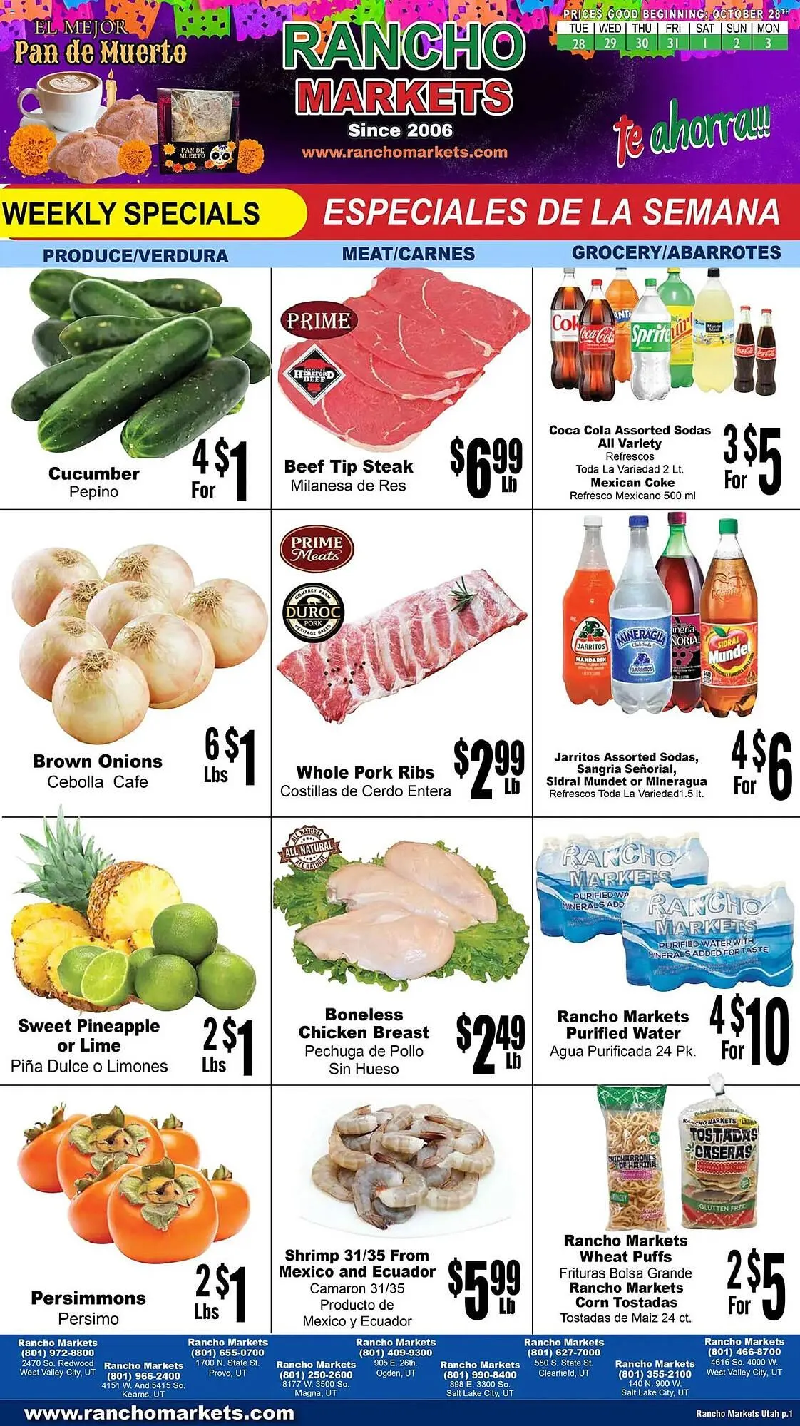 Rancho Markets weekly ad - 1