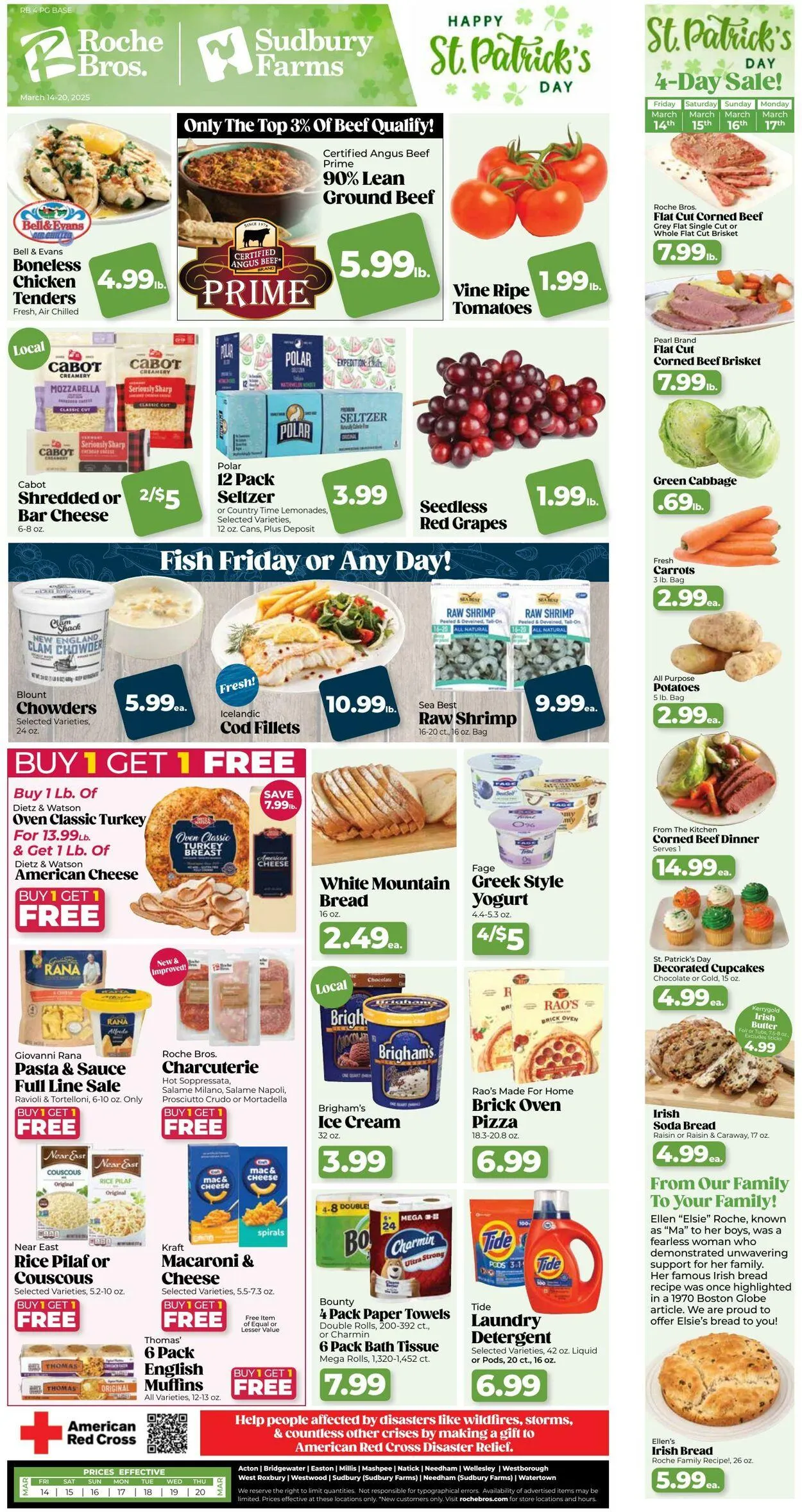 Weekly ad Roche Bros from March 14 to March 20 2025 - Page 1
