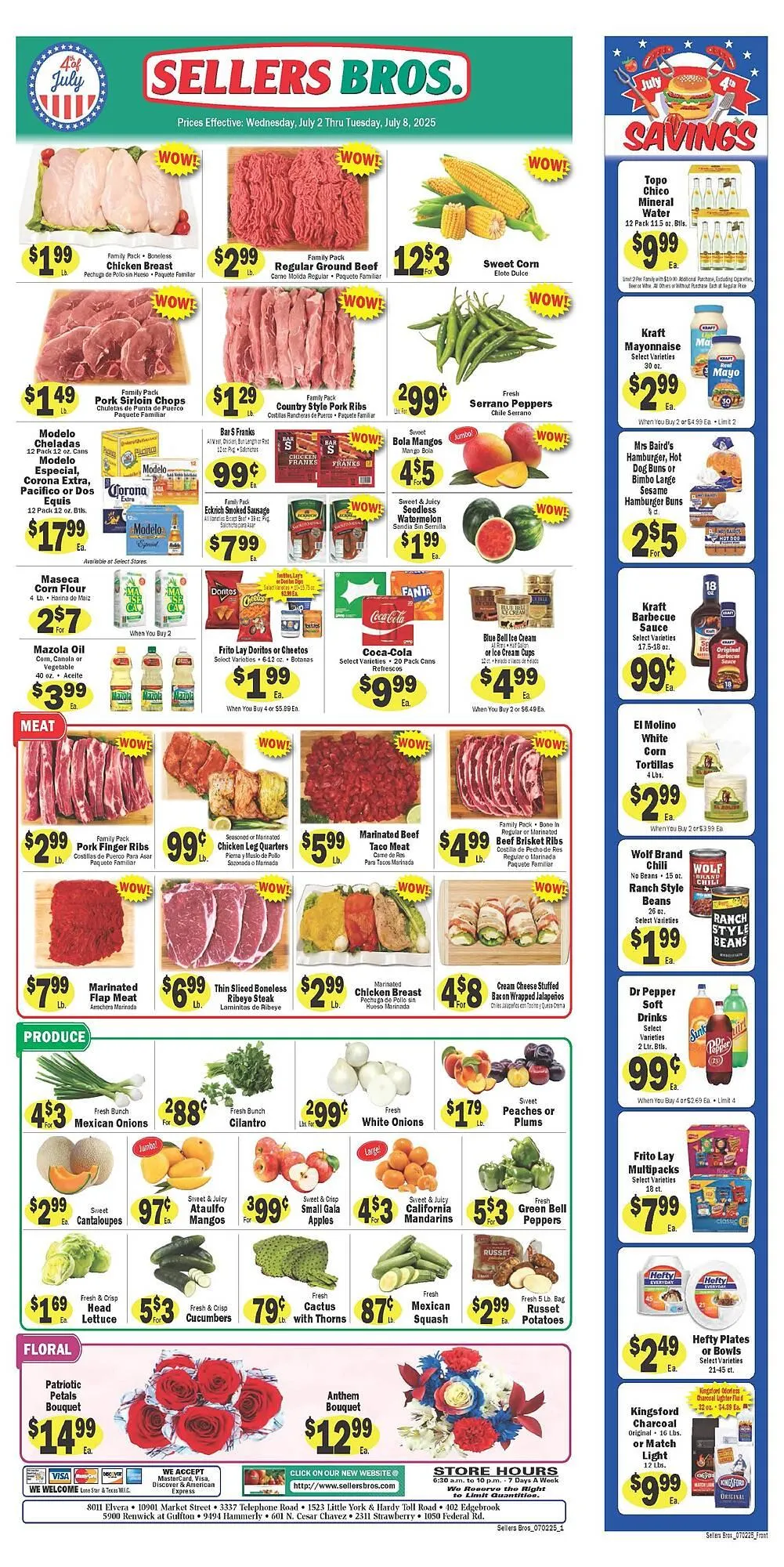 Sellers Bros Weekly Ad - 1