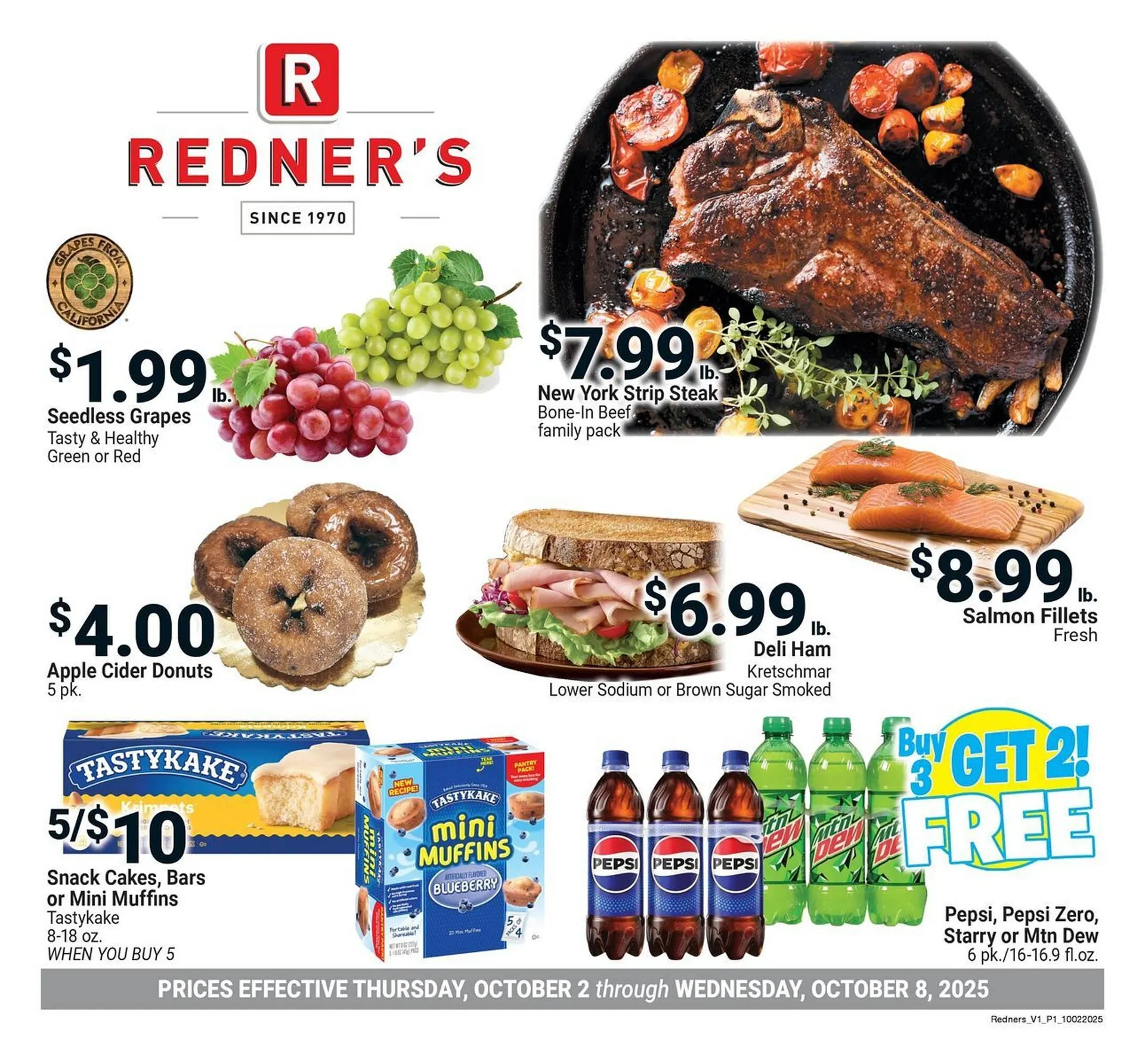 Weekly ad Redner's Warehouse weekly ad from October 2 to October 8 2025 - Page 1