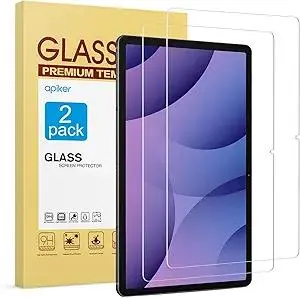 apiker [2-Pack] Screen Protector for Samsung Galaxy Tab S10 Plus/S9 Plus/S9 FE Plus/S7 FE 5G/S8 Plus 12.4 inch, 9H Tempered Glass with S Pen & Case Compatible