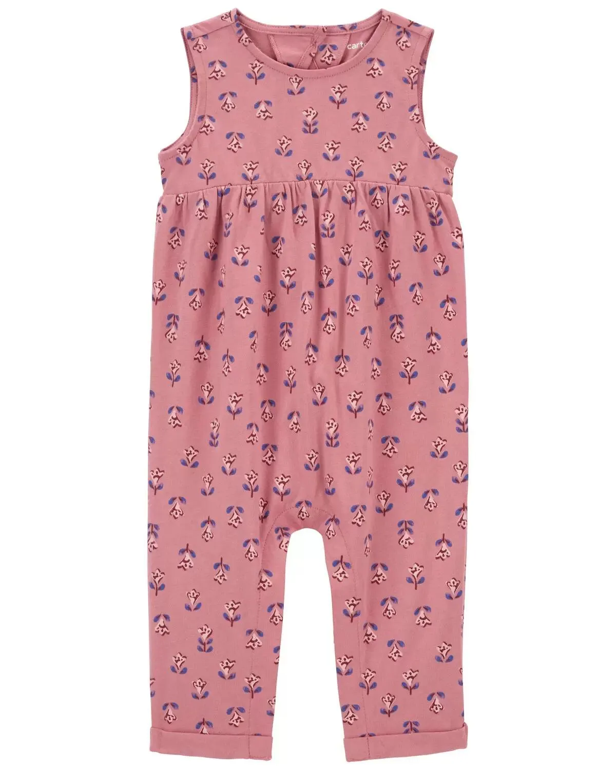 Baby Floral Cotton Jumpsuit