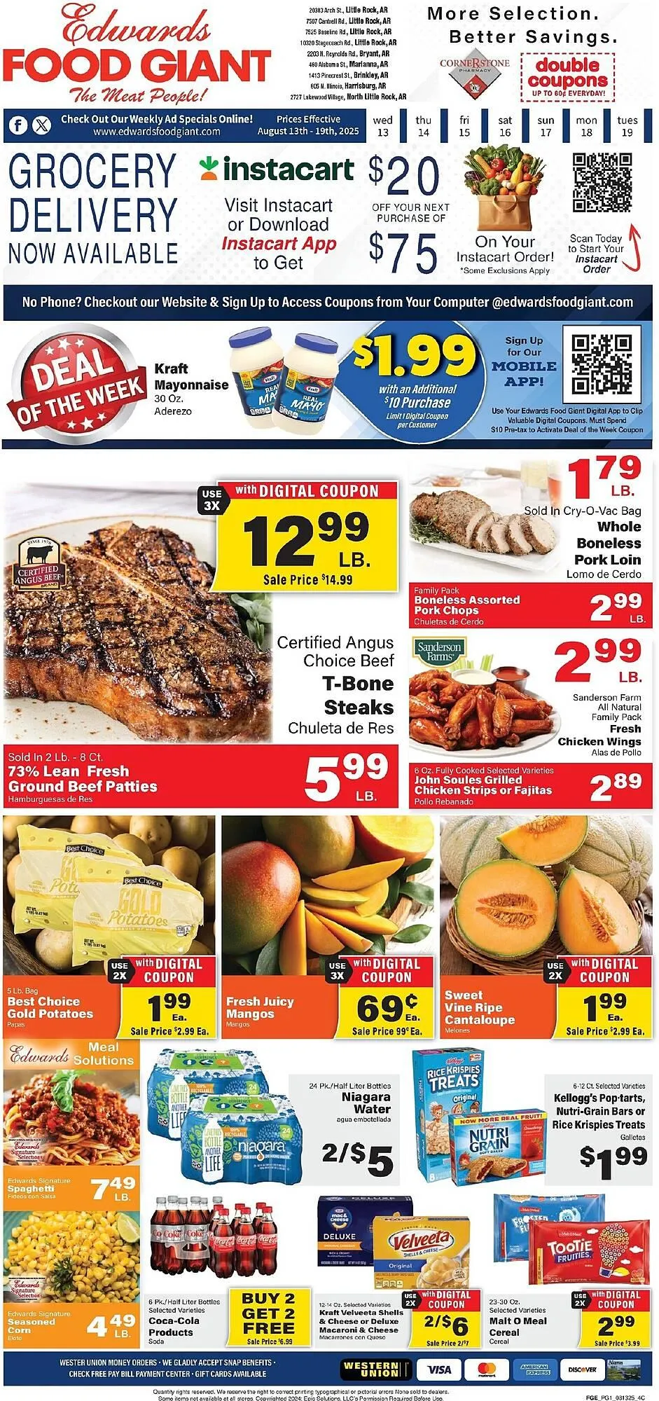 Weekly ad Edwards Food Giant Weekly Ad from August 13 to August 19 2025 - Page 1