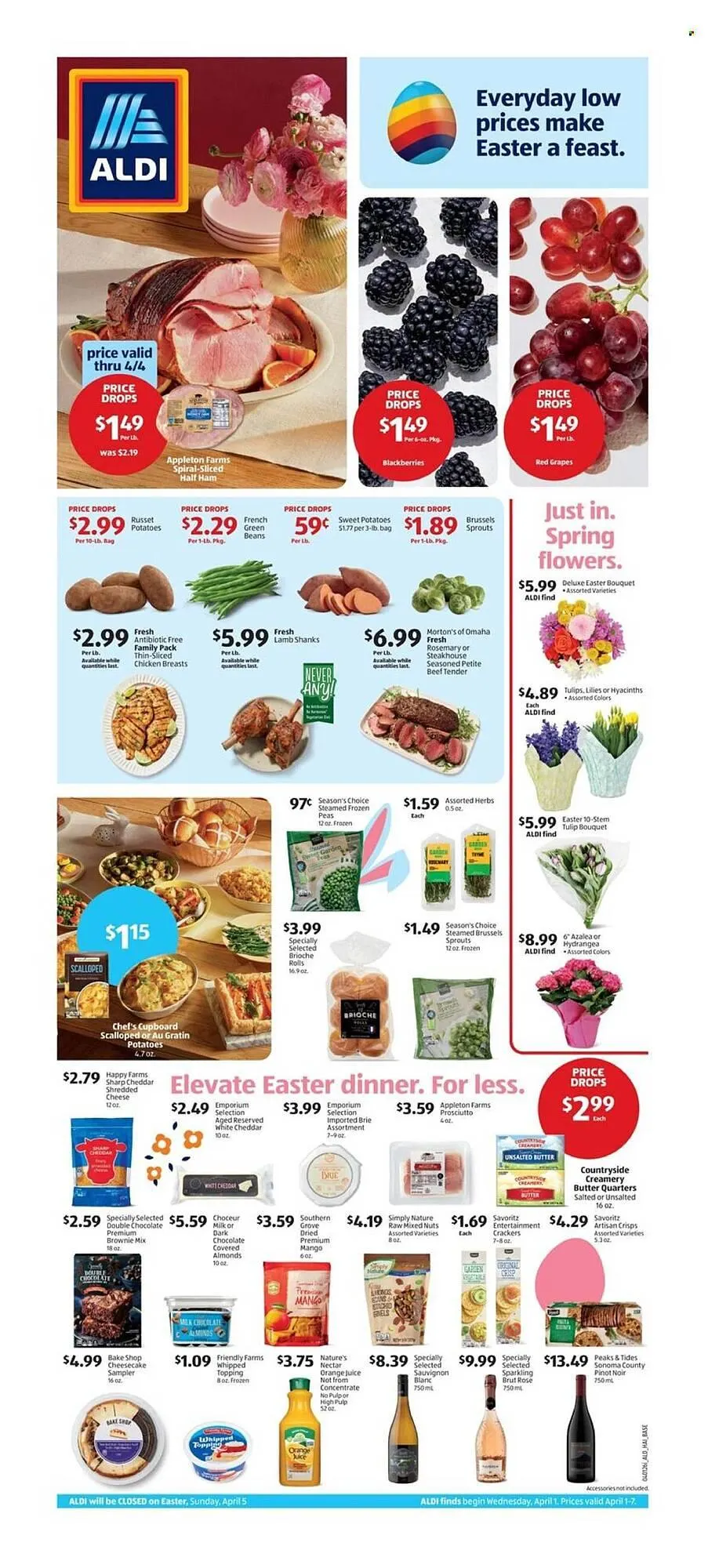 Weekly promotion Aldi weekly ad spanning from April 1 to April 7 2026 - Page 1 for Catalogue 365