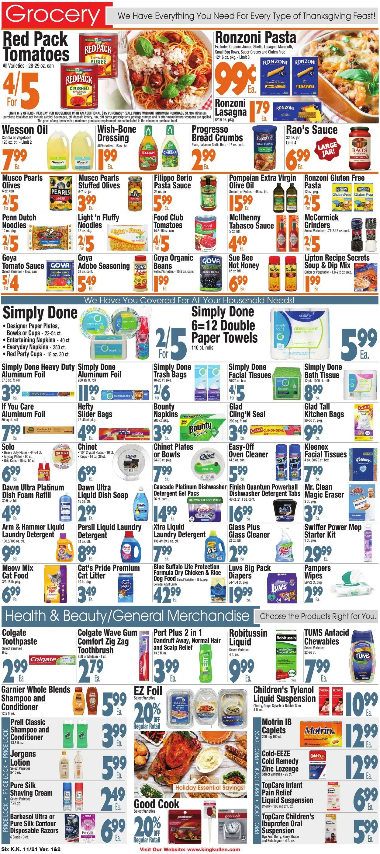 Weekly promotion King Kullen Current weekly ad spanning from November 20 to November 27 2025 - Page 6 for Catalogue 365