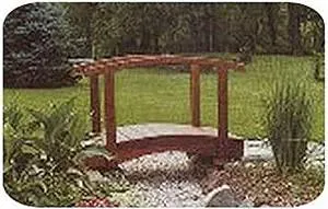 Woodcraft Project Paper Plan To Build 5' Arched Lawn Bridge - Material Not Included