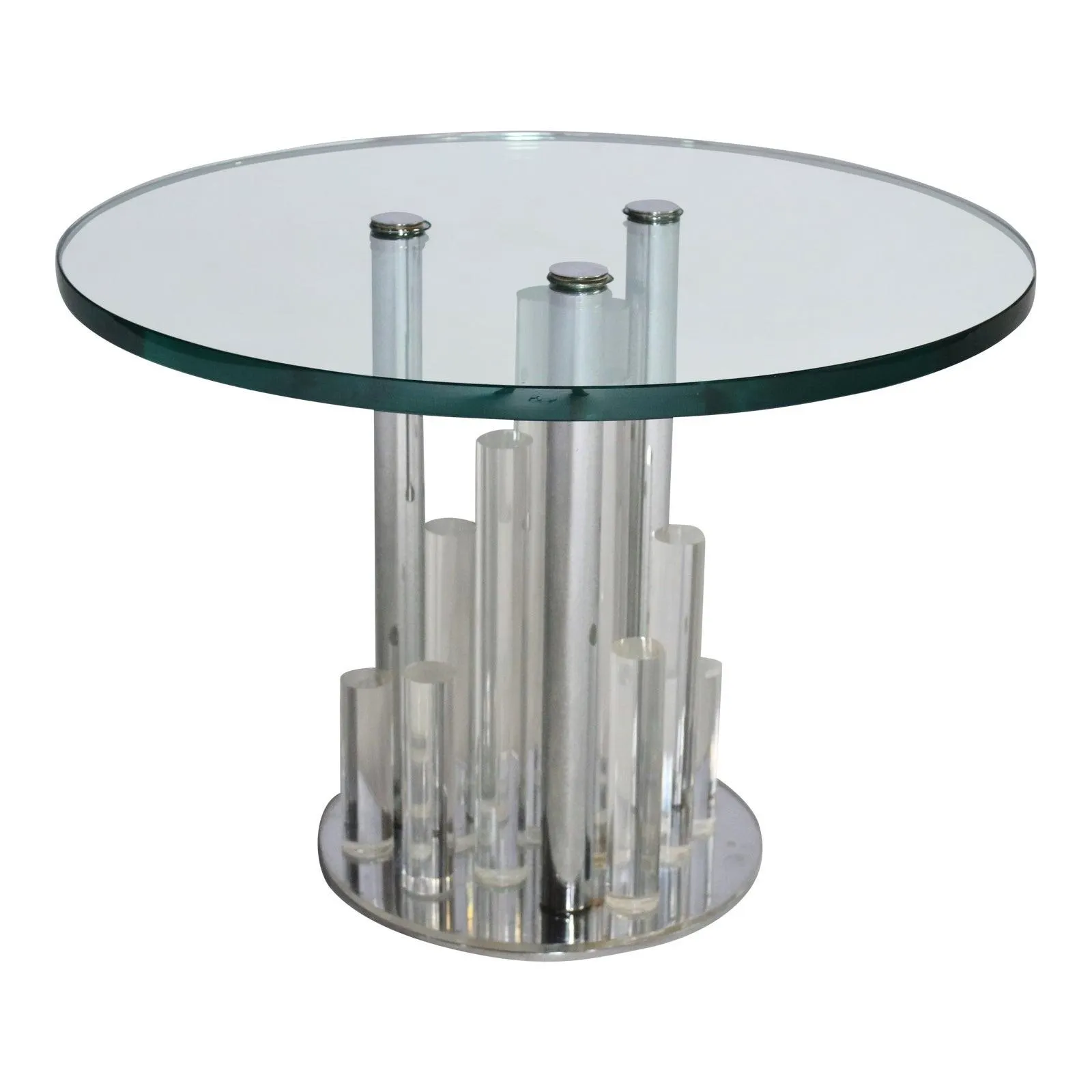 Post Line End Table by Charles Hollis Jones