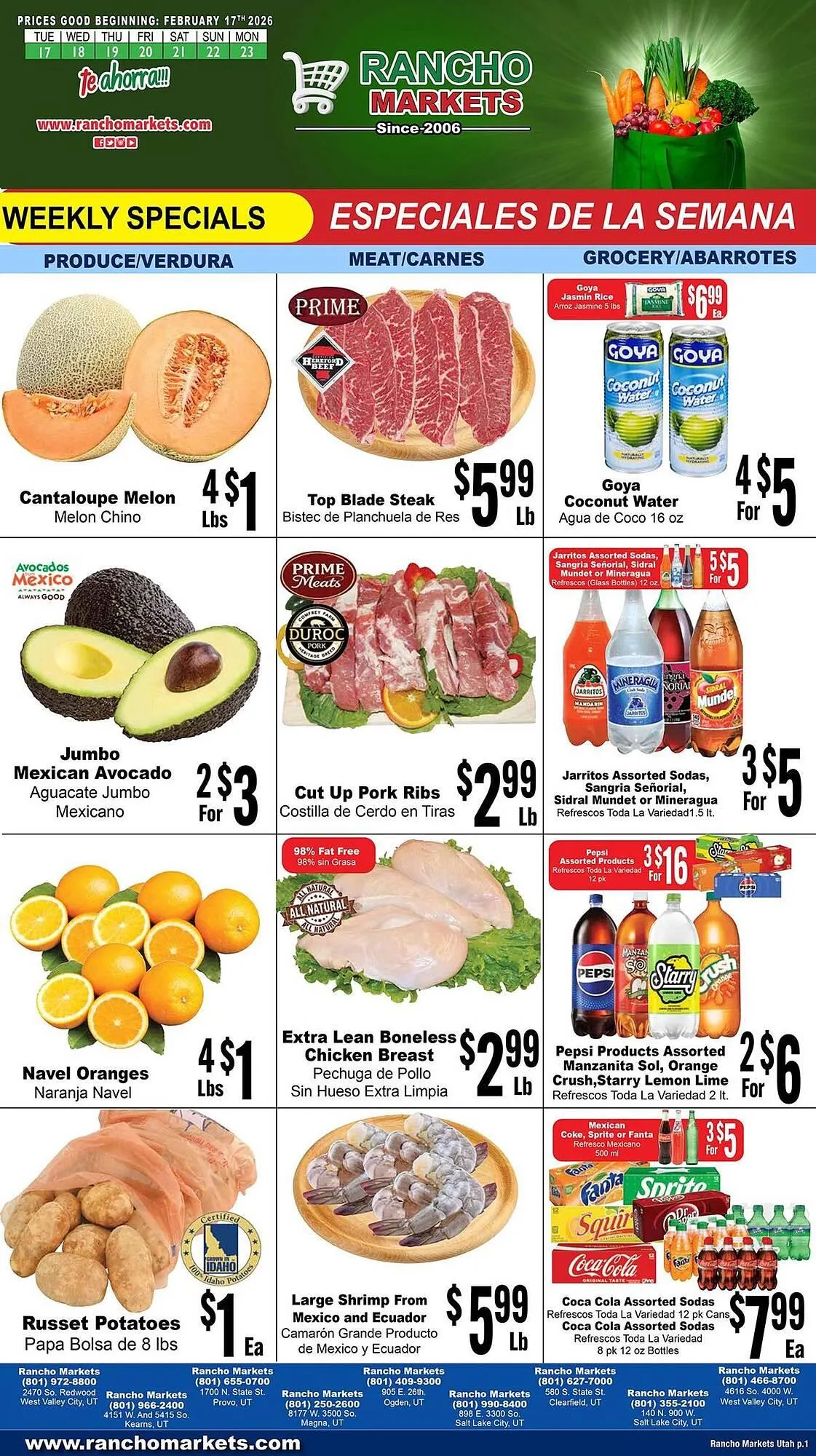 Rancho Markets weekly ad - 1