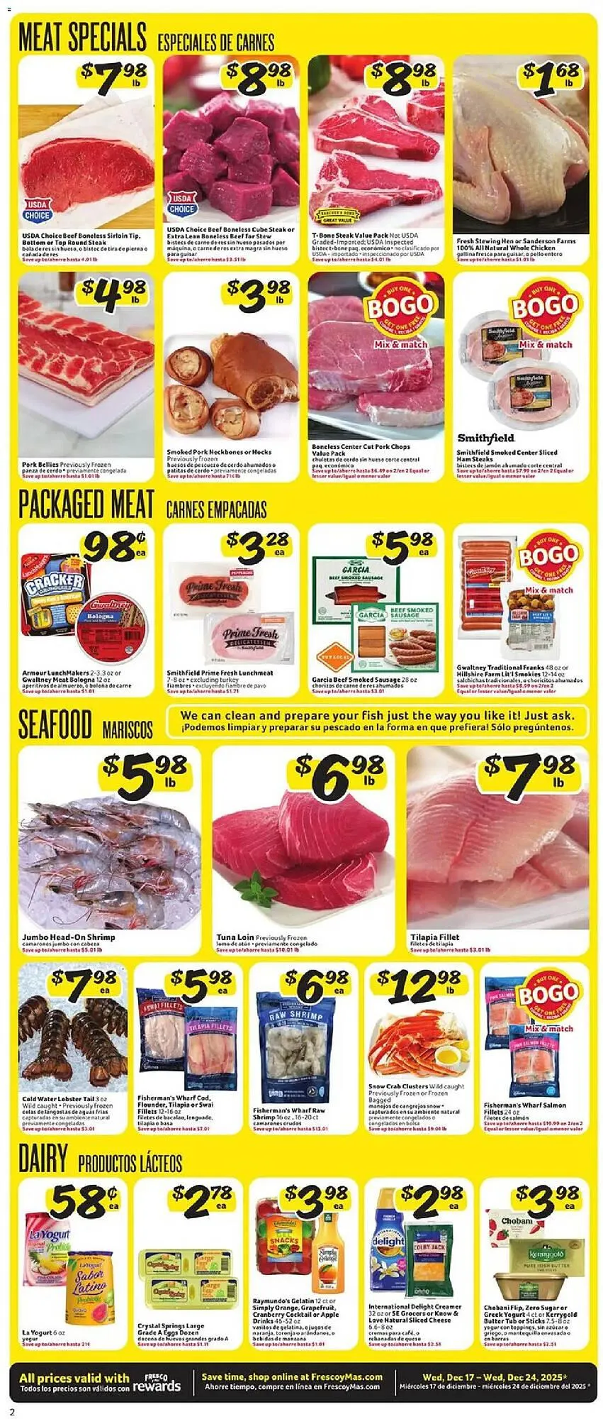 Weekly ad Fresco y Más weekly ad from December 17 to December 25 2025 - Page 2