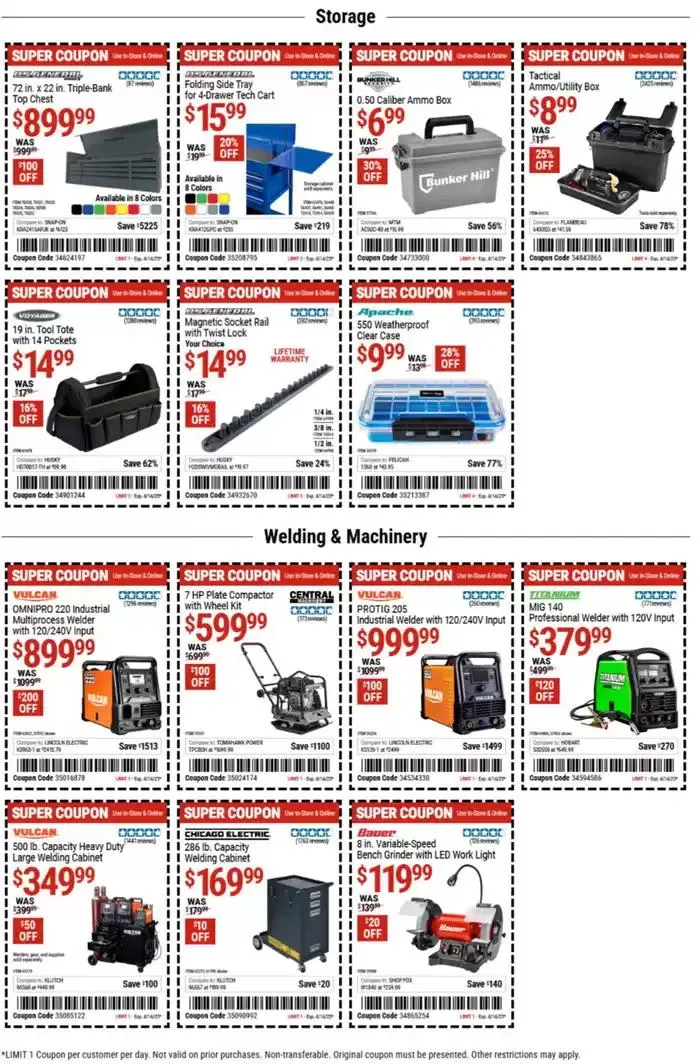 Weekly ad Harbor Freight Tools weekly ad from March 24 to April 14 2025 - Page 8