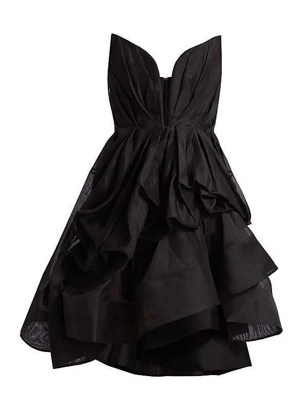 Illuminate Linen-Silk Fit & Flare Minidress