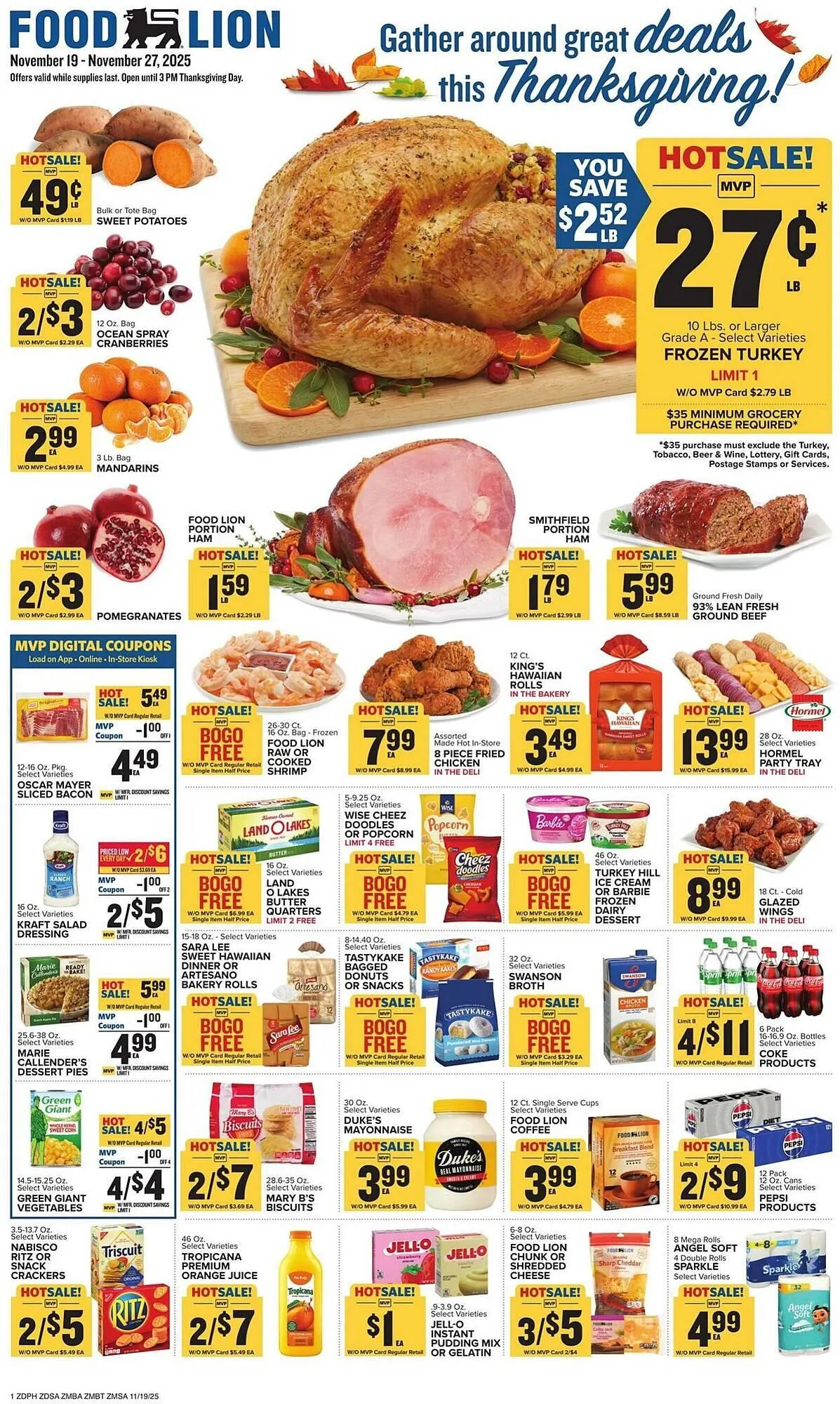 Weekly ad Food Lion weekly ad from November 19 to November 27 2025 - Page 1