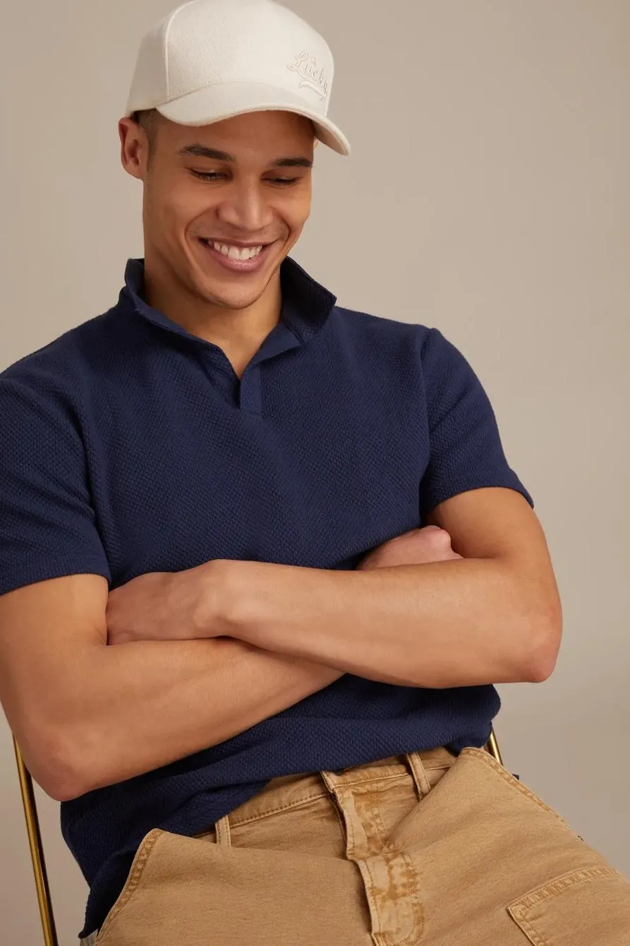jacquard knit shirt