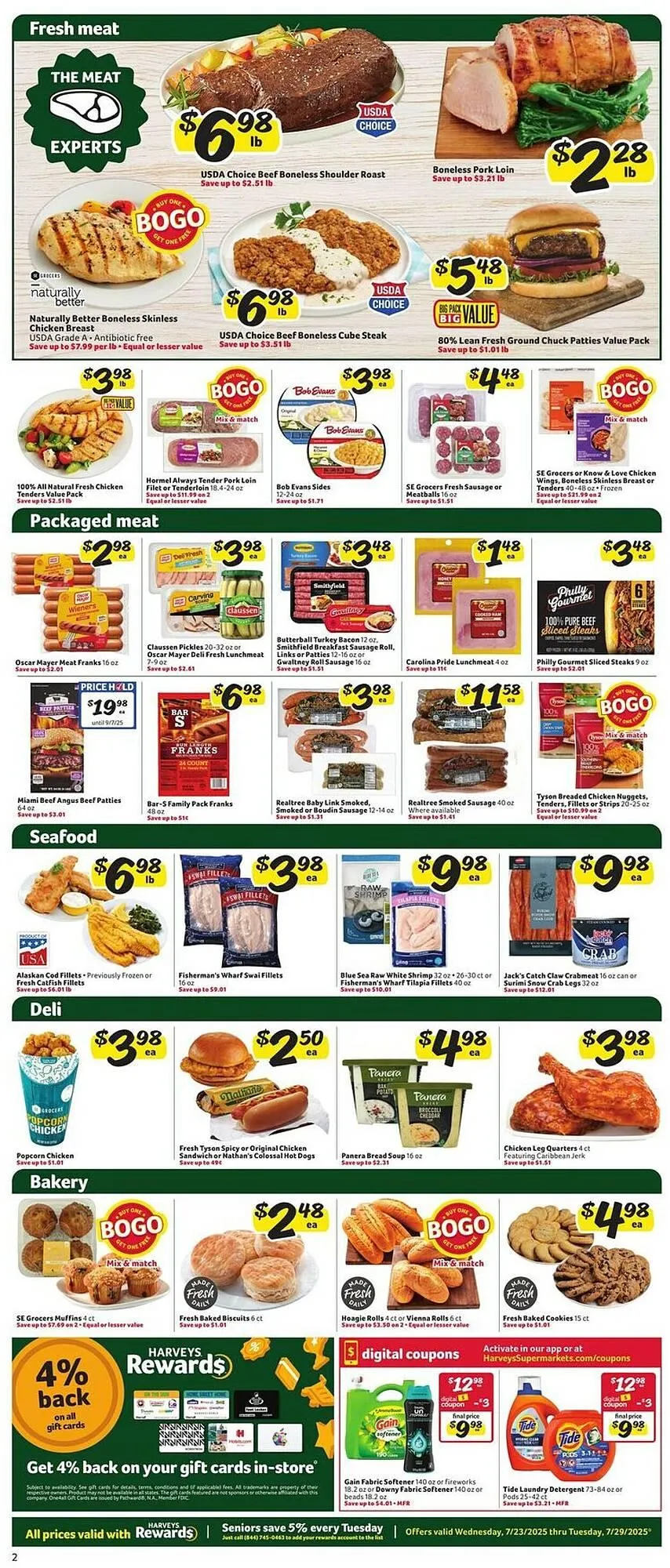 Weekly ad Harveys Supermarkets Weekly Ad from July 23 to July 29 2025 - Page 4