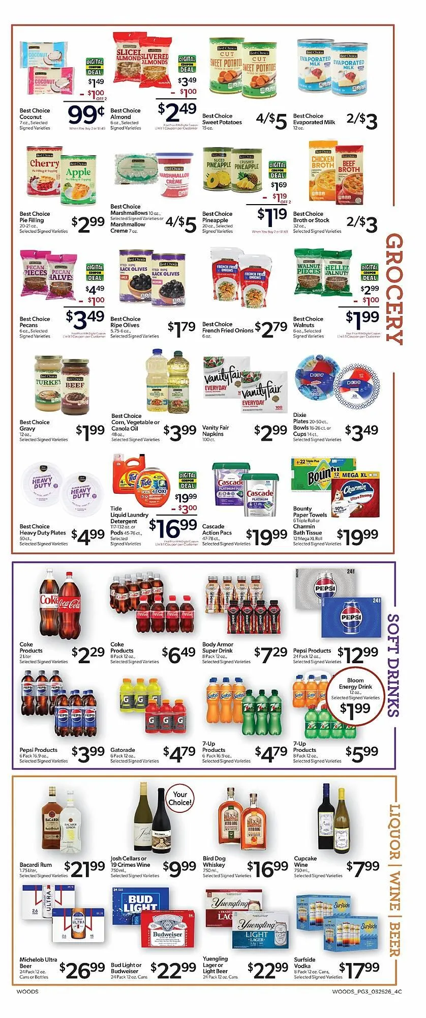 Weekly ad Woods Supermarket weekly ad from March 25 to March 31 2026 - Page 3