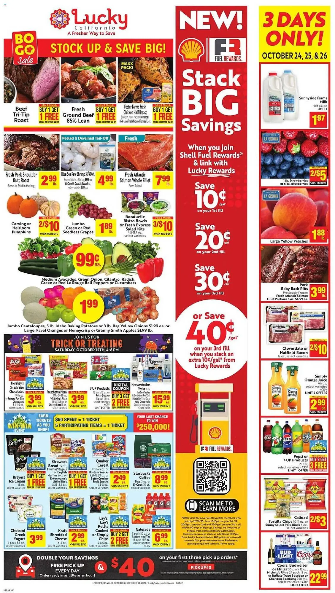 Weekly ad Lucky Supermarkets weekly ad from October 24 to October 26 2025 - Page 1