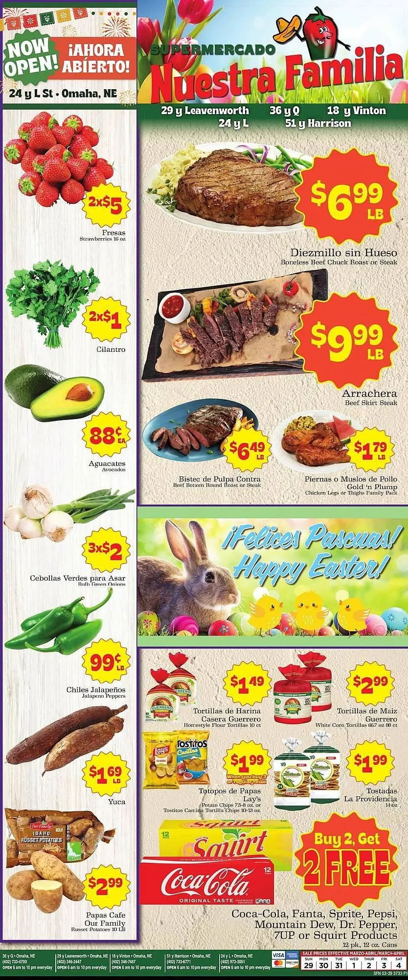 Weekly ad Supermercado Nuestra Familia weekly ad from March 29 to April 4 2026 - Page 1