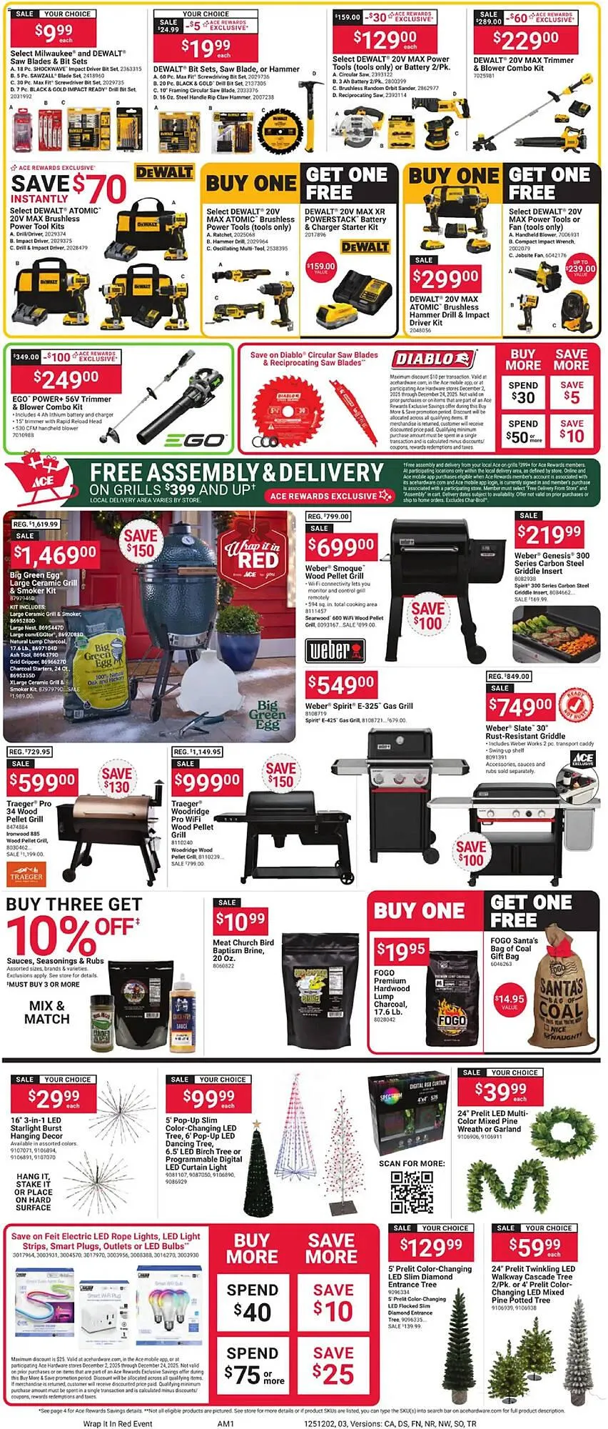 Weekly promotion Ace Hardware flyer spanning from December 2 to December 24 2025 - Page 3 for Catalogue 365