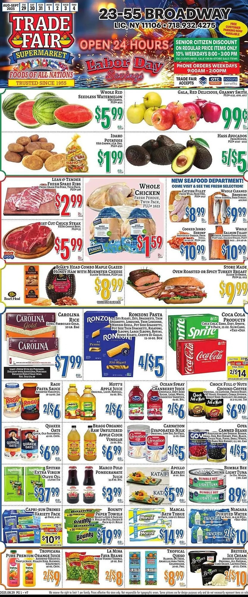 Weekly ad Trade Fair Supermarket Weekly Ad from August 29 to September 4 2025 - Page 1