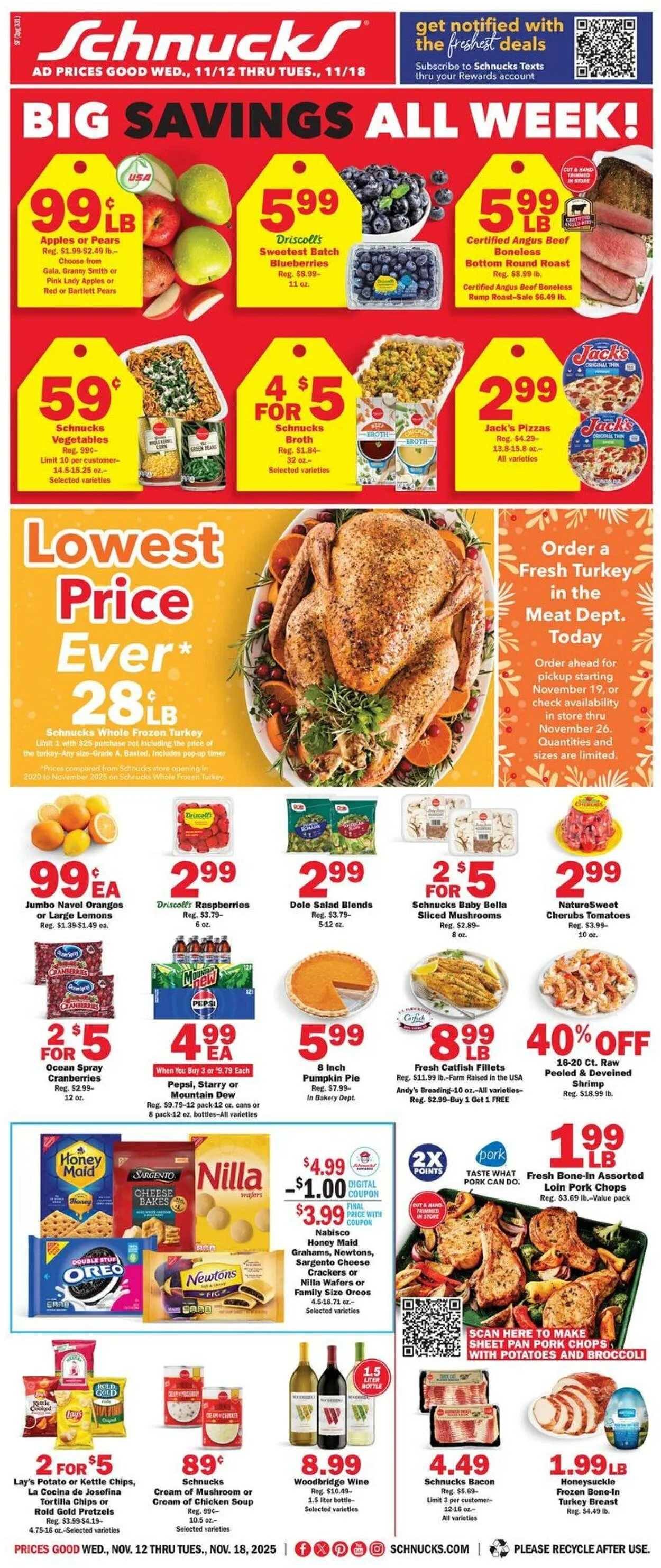 Weekly ad Schnucks Current weekly ad from November 12 to November 18 2025 - Page 1