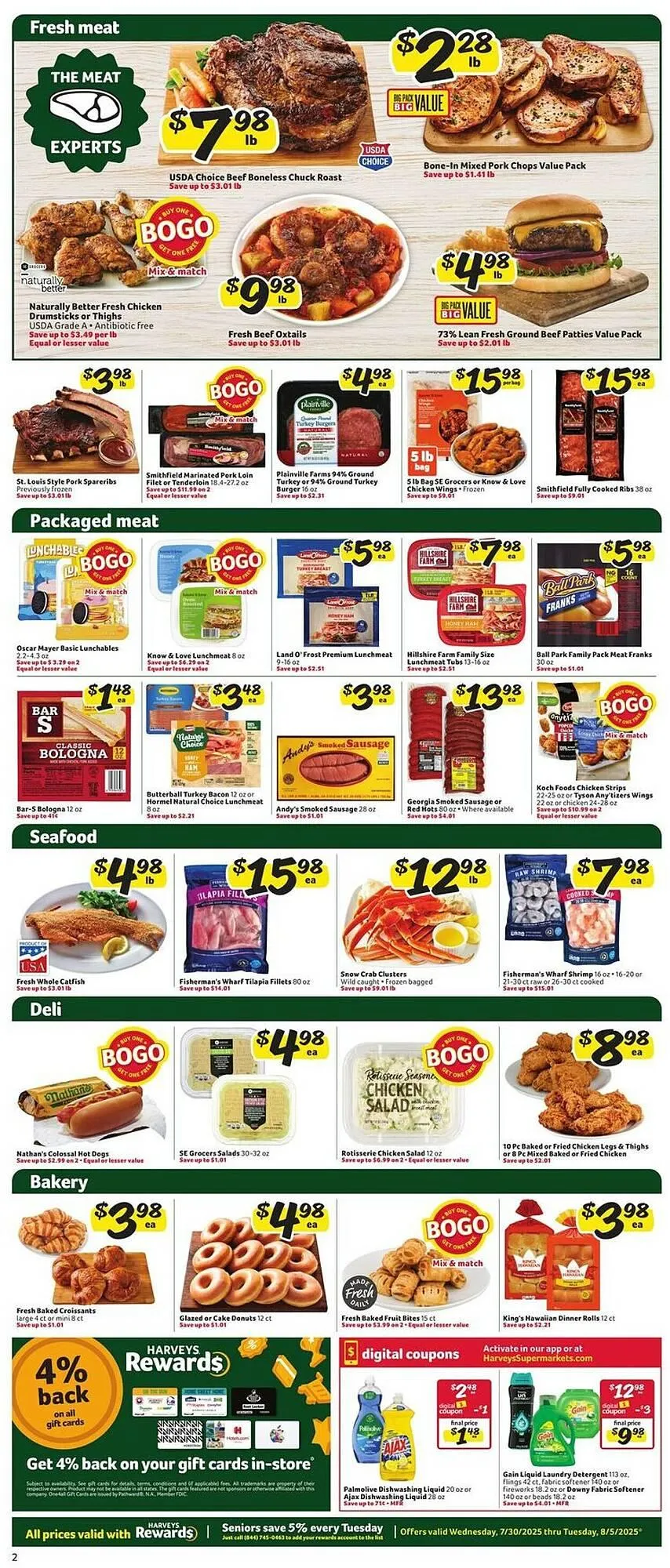 Weekly ad Harveys Supermarkets Weekly Ad from July 30 to August 5 2025 - Page 4