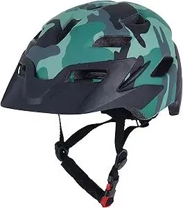 Kids Bike Helmet, Boys Girls Helmets from Toddler to Youth, 2 Sizes for Child Ages 2-3-5-8-14 Years, Toddler Bicycle Helmet with Detachable Visor & LED Light, Adjustable Multi-Sport Helmet