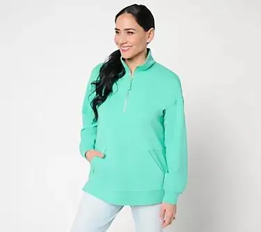 Belle by Kim Gravel Half Zip Kanga Top