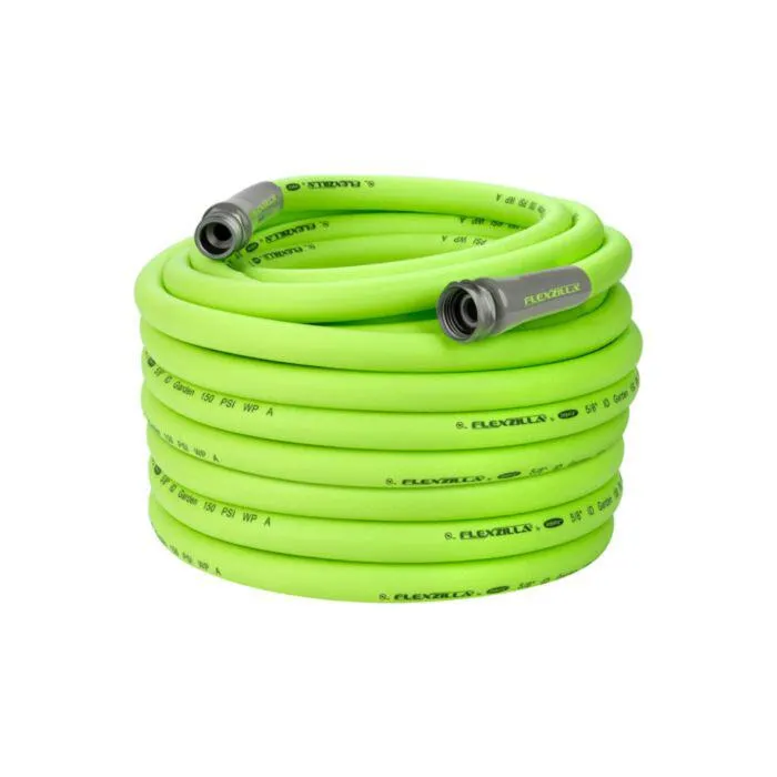Flexzilla ZillaGreen 3/4" - 11 1/2" GHT Fittings Garden Hose - 5/8" x 100'