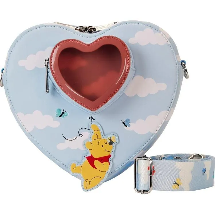 Winnie the Pooh & Friends Floating Balloons Heart Figural Crossbody Bag