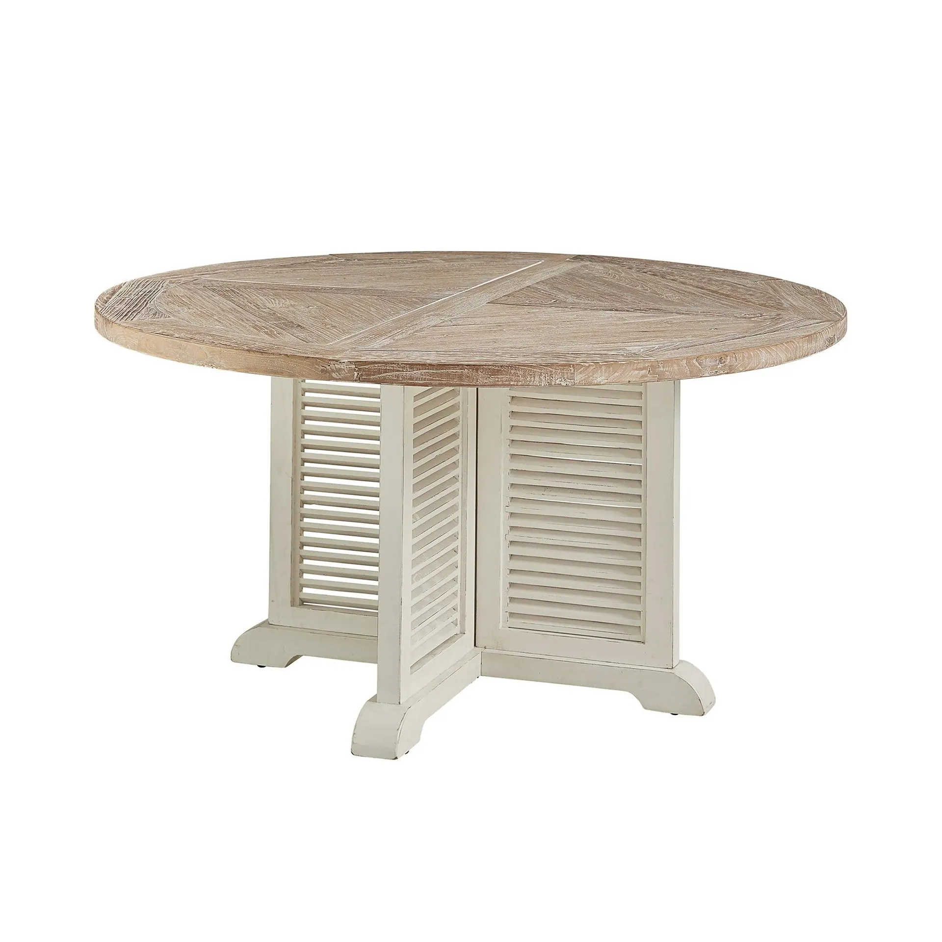 Seaside Slats Round Dining Table
