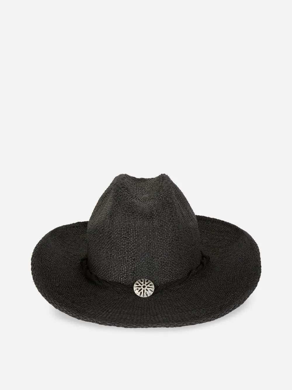 Straw Cowboy Hat with Trim