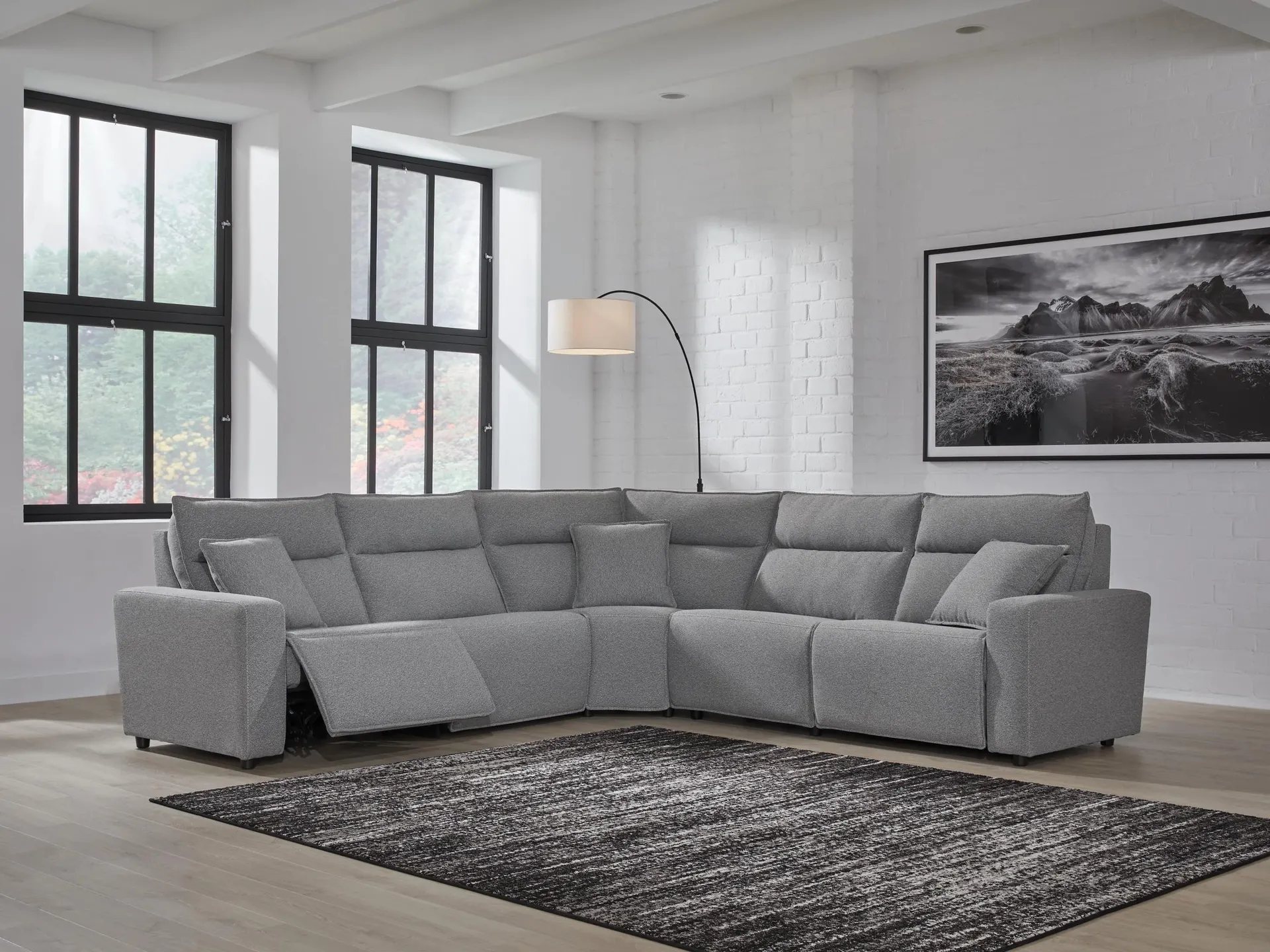 ModMax II 5-Piece Next-Gen Nuvella™ Performance Fabric Dual Power Reclining Modular Sectional