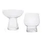 June Curvy Pedestal Bar Glass