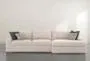 Everett Chenille 113" Fabric 2 Piece Sectional With Right Arm Facing Chaise