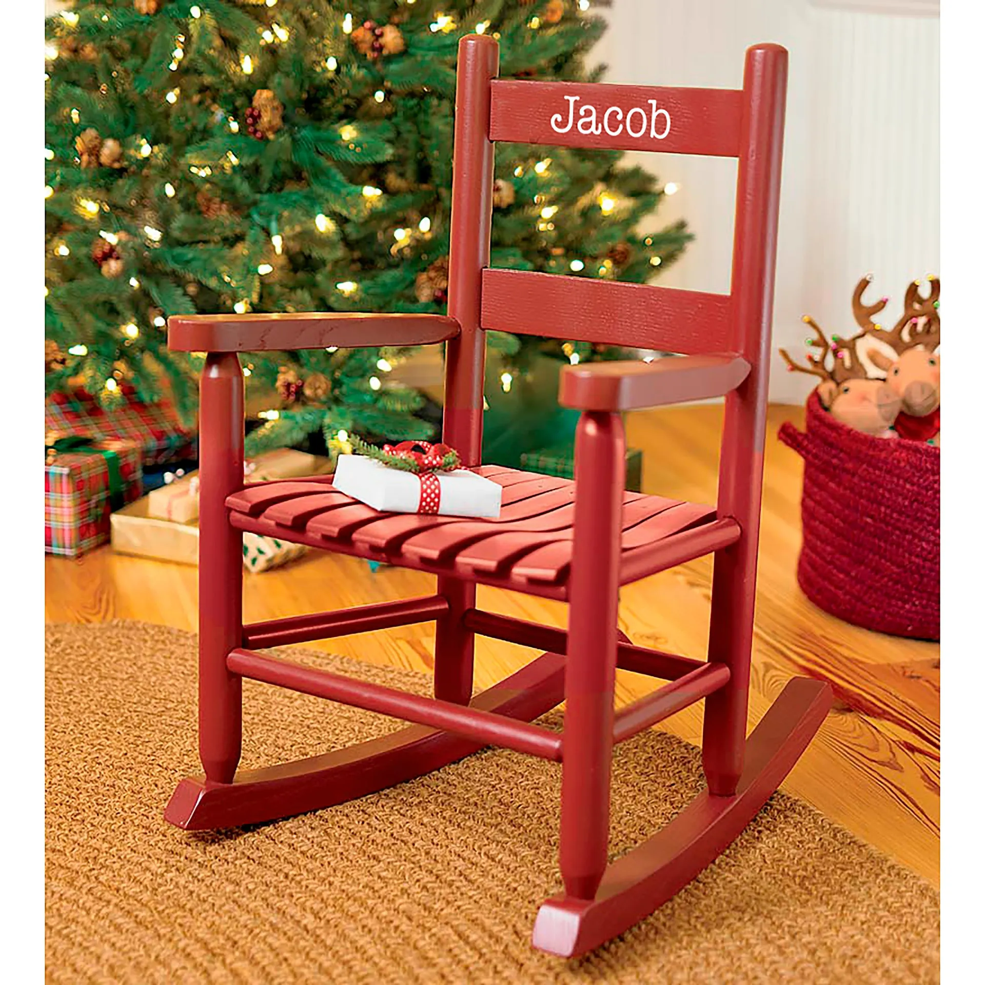 Personalized Child's Oak Ladderback Rocker