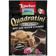 Loacker - Quadratini Dark Chocolate Wafer Cookies 8.82 Oz