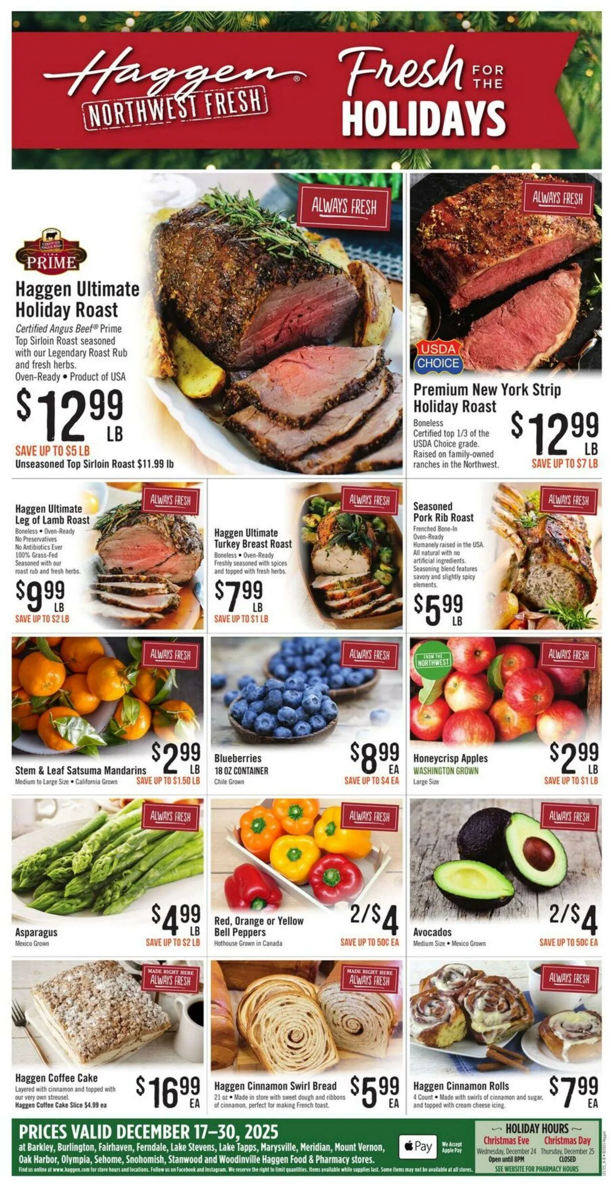 Weekly ad Haggen Current weekly ad from December 17 to December 30 2025 - Page 1