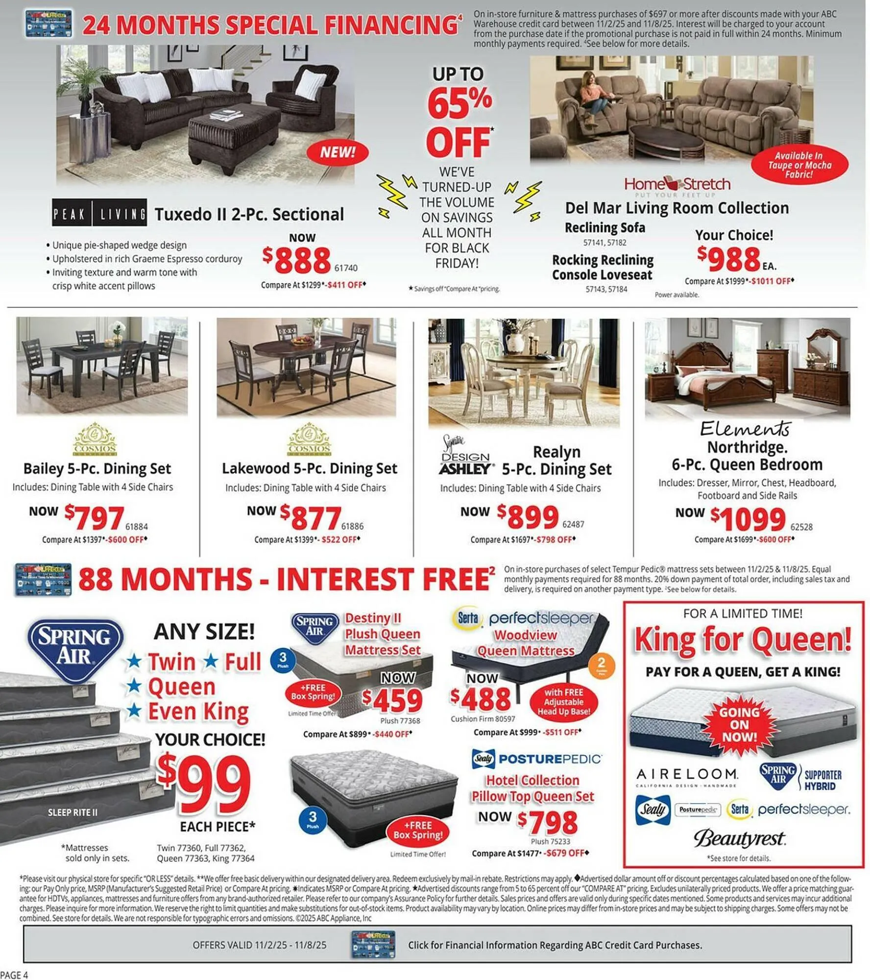 Weekly ad ABC Warehouse weekly ad from November 2 to November 8 2025 - Page 4