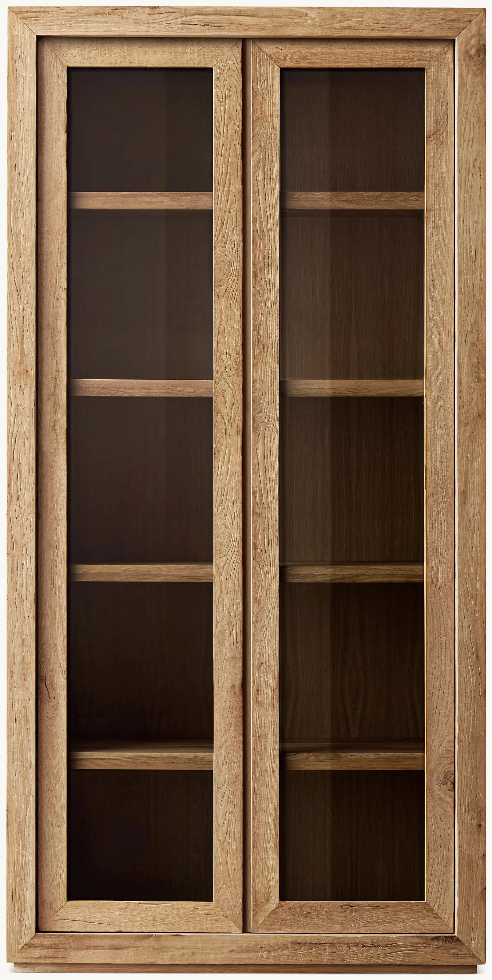 Reclaimed Oak Glass Cabinet