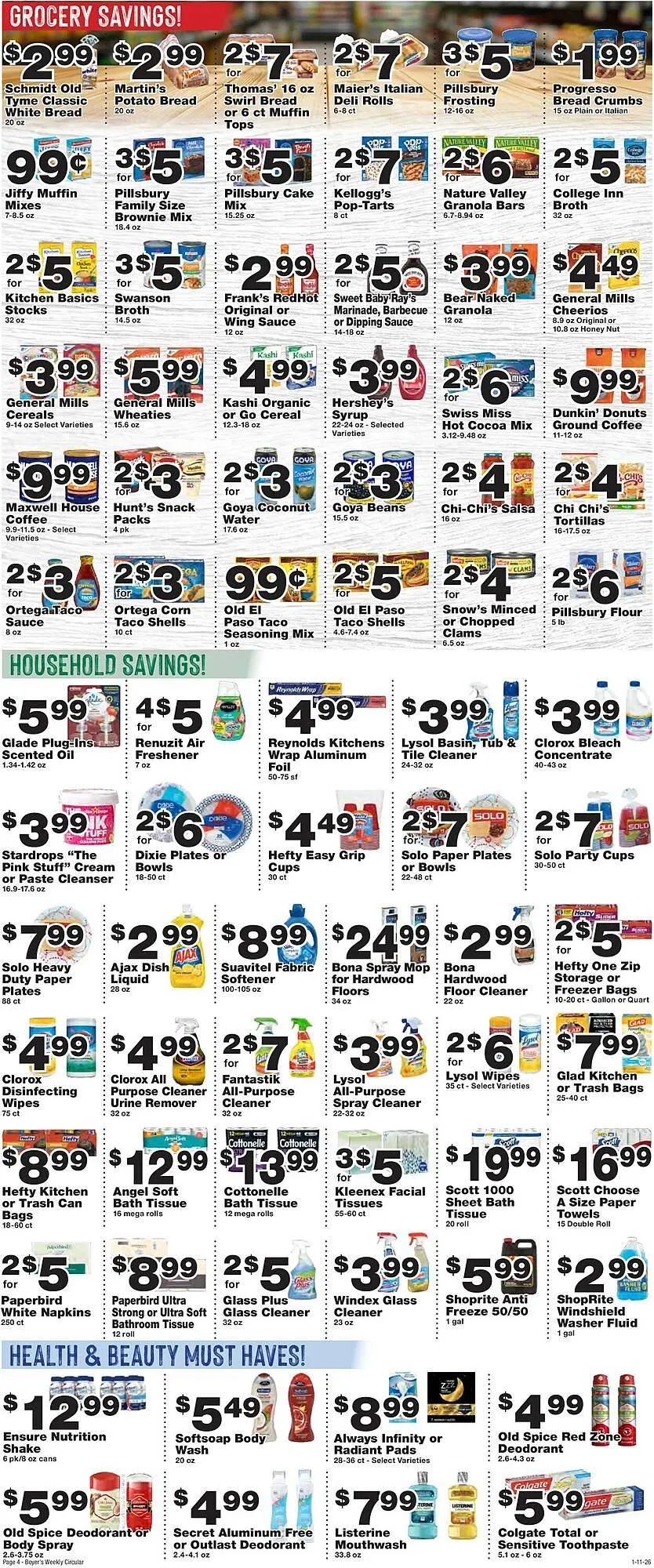 Weekly ad Boyer's Food Markets weekly ad from January 11 to January 17 2026 - Page 4