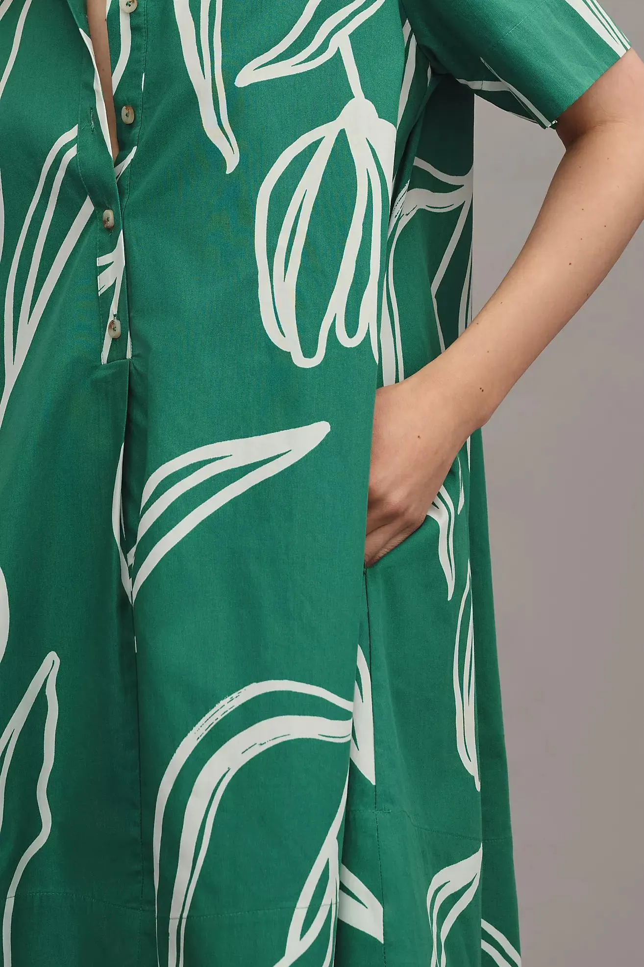 The Pollie Short-Sleeve Swing Tunic Mini Dress