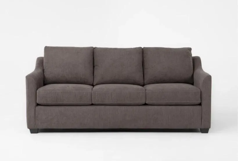 Porthos II Grey 80" Queen Sleeper Sofa With Memory Foam Mattress