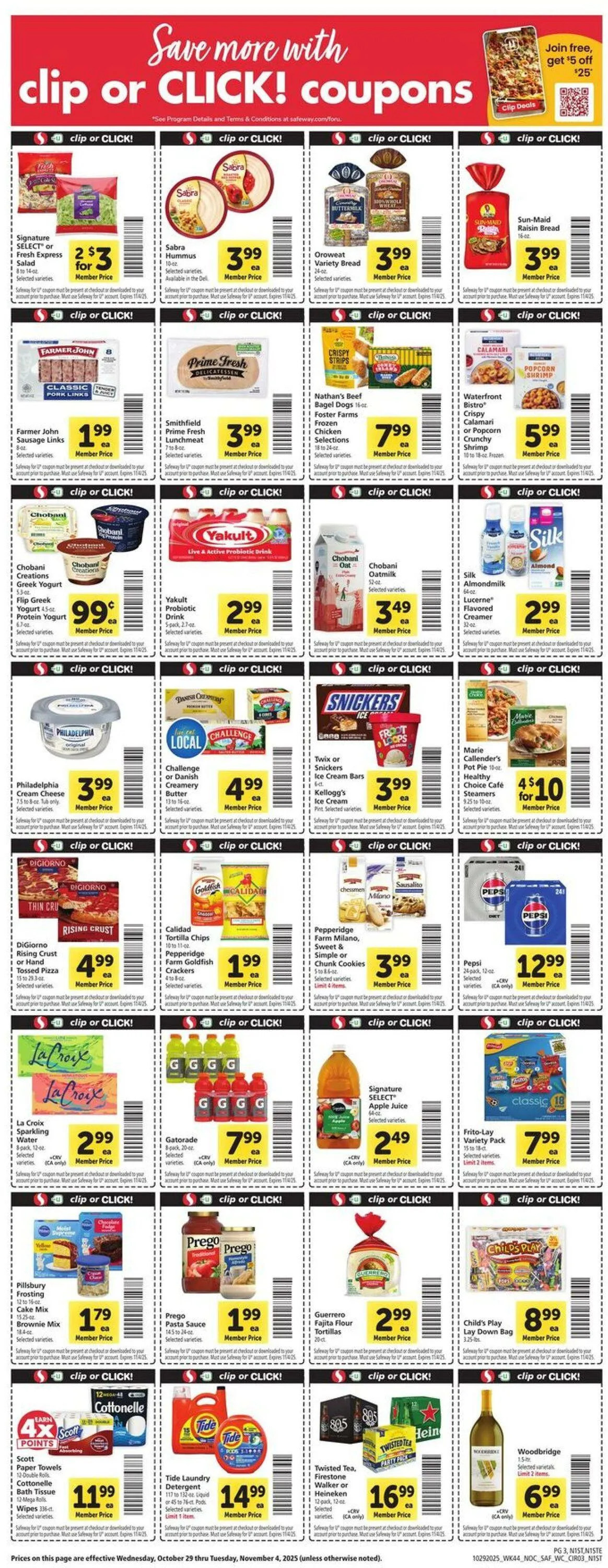 Weekly ad Safeway Current weekly ad from October 29 to November 4 2025 - Page 3