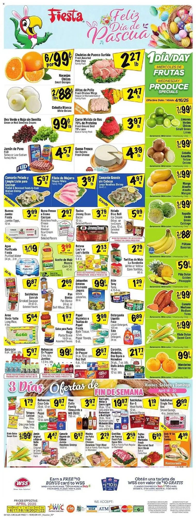 Weekly ad Fiesta Mart Weekly Ad from April 16 to April 22 2025 - Page 1